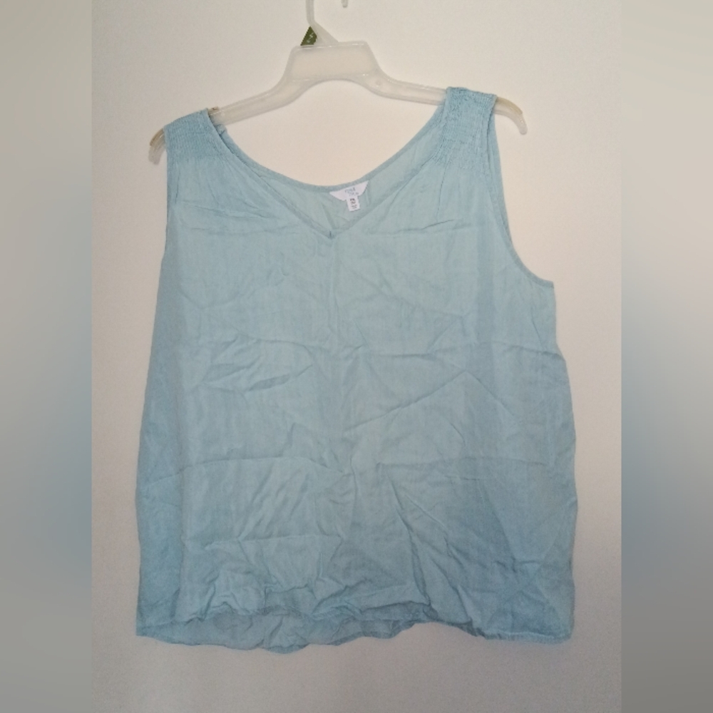Light Blue Sleeveless Top